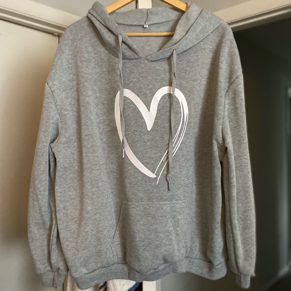 SHEIN Other - Women grey long sleeve drawstring hoodie